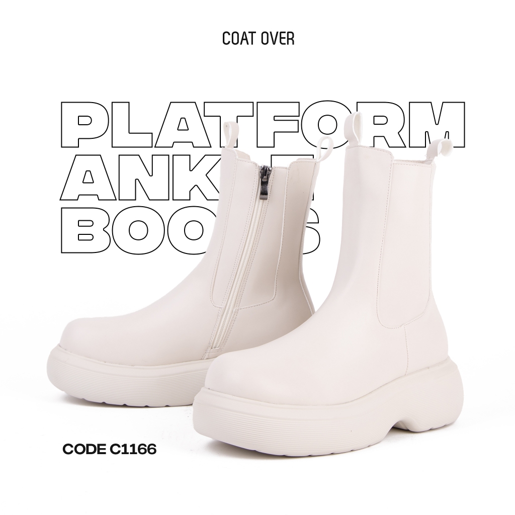 C1166 PLATFORM ANKLE BOOTS Coatover