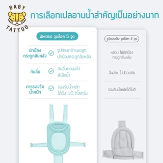 BABY TATTOO เปลอาบน้ำเด็ก ตาข่ายอาบน้ำเด็ก ที่รองอาบน้ำทารก ปรับระดับได้ ใช้กับอ่างอาบน้ำ