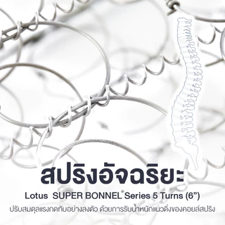 LOTUS ที่นอนยางพาราแท้ นอนสบายไม่ยวบ ลดการปวดเมื่อย นำเข้าจากเบลเยี่ยม รุ่น Intel