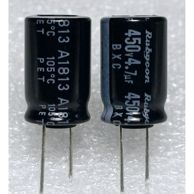 Rubycon BXC 4.7uf 450v 105° Capacitor ตัวเก็บประจุ คาปาซิเตอร์