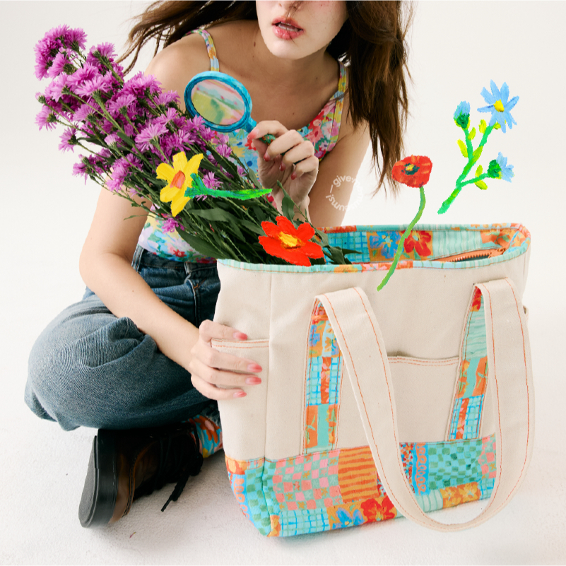HOMEY BAG กระเป๋าถือสะพายข้าง tote bag มีช่องใส่ของ จุของได้เยอะ givememuseums