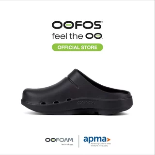 OOFOS Oocloog Black - รองเท้าเพื่อการฟื้นฟู