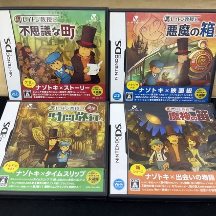 ตลับแท้ [DS] รวมทุกภาค Layton Kyouju (Japan) (NTR-P-A5FJ | YLTJ | C3JJ | BLFJ) Professor Layton