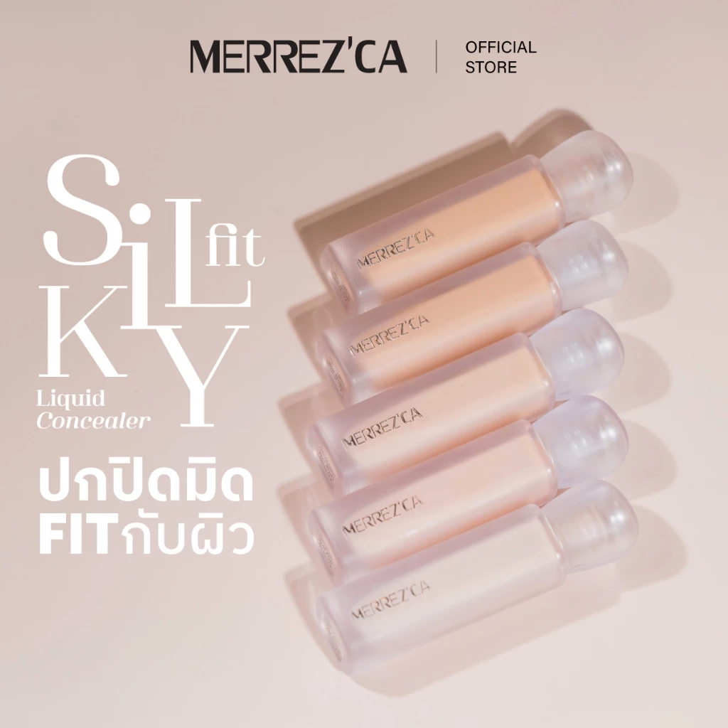 Merrezca Silky Fit Liquid Concealer คอนซีลเลอร์เนื้อบางเบาพิเศษ  เกลี่ยง่าย ไม่เป็นคราบ thumbnail 4