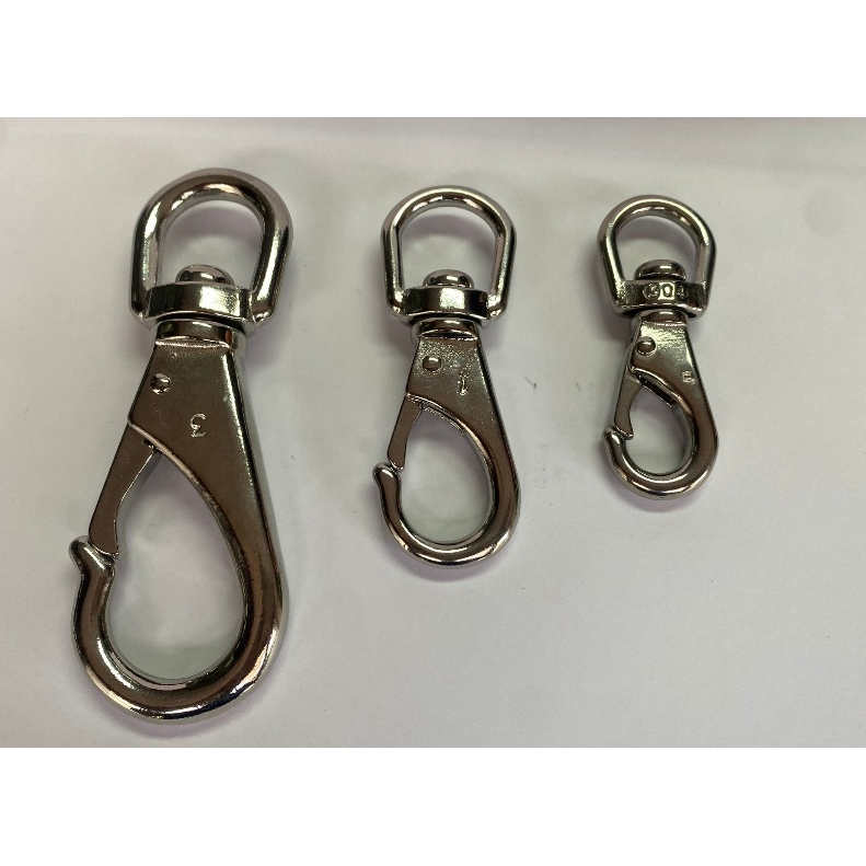 Eye snaps (Swivel end) Hook&Snaps(พวงกุญแจสแตนเลส & ตะขอสแตนเลส) 304