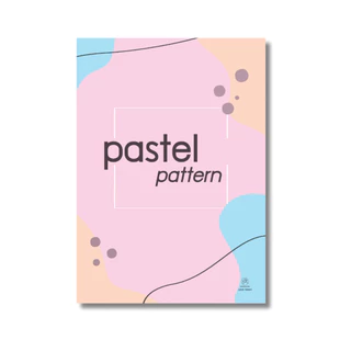 สมุดปกอ่อน รุ่น PASTEL PATTERN จำนวน 18 แผ่น คละแบบ ยี่ห้อ SAENGROONG / 1 โหล (12เล่ม)