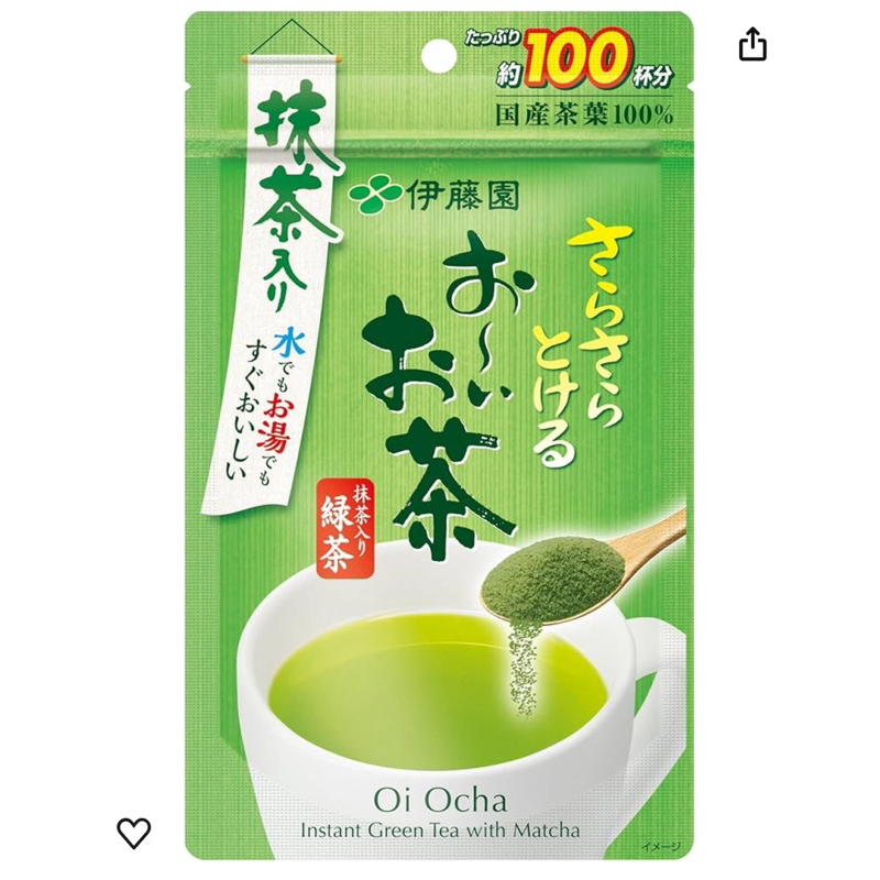🚚พร้อมส่ง🇯🇵ชาเขียวแท้ Itoen Oi Ocha Greentea ชาเขียวผงแท้