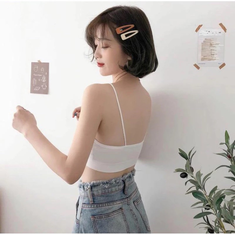 (พร้อมส่ง) ลดล้างสต็อค Sport Bra บราไร้โครง ชุดชั้นใน เสื้อชั้นใน สปอร์ตบรา มีฟองน้ำ ใส่สบาย - รูปที่ 4