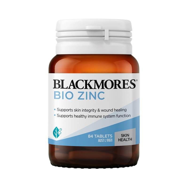 BLACKMORES BIO ZINC Supports Healthy Immune System & Skin 84 และ 168 Tablets