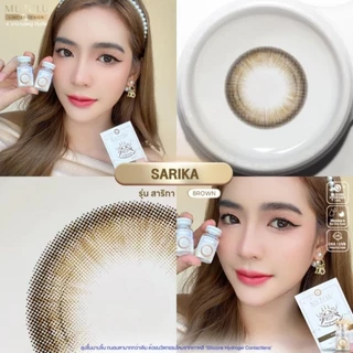 รุ่น สาริกา / SARIKA คอนแทคเลนส์สายมู MUTELU มูเตลู มีสี เทา/ตาล Gray/Brown มีค่าสายตา (0.00)-(-10.00)
