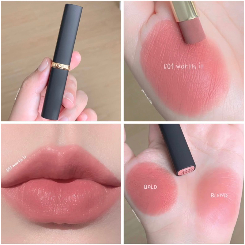 ลิปตัวดังของ ลอรีอัล COLOR RICHE INTENSE VOLUME MATTE  ลิปเนื้อแมทท์เนียนนุ่ม #601 Worth It สีโทนนู้ดแพงตะโกนมากกกก