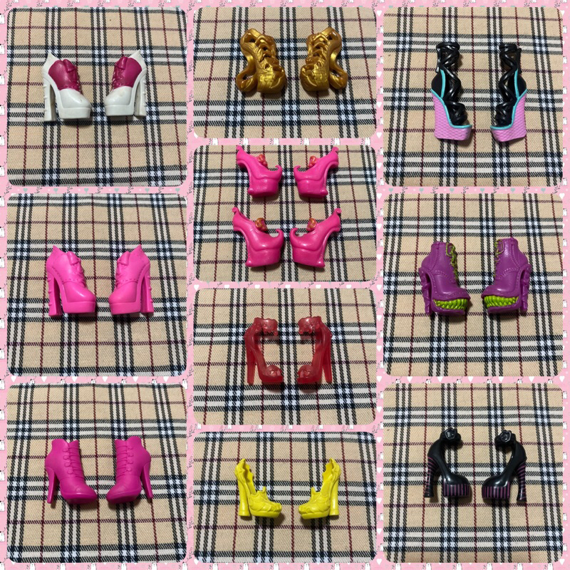 **Used**รองเท้าตุ๊กตาMONSTER HIGH DOLLS ของแท้100%👠