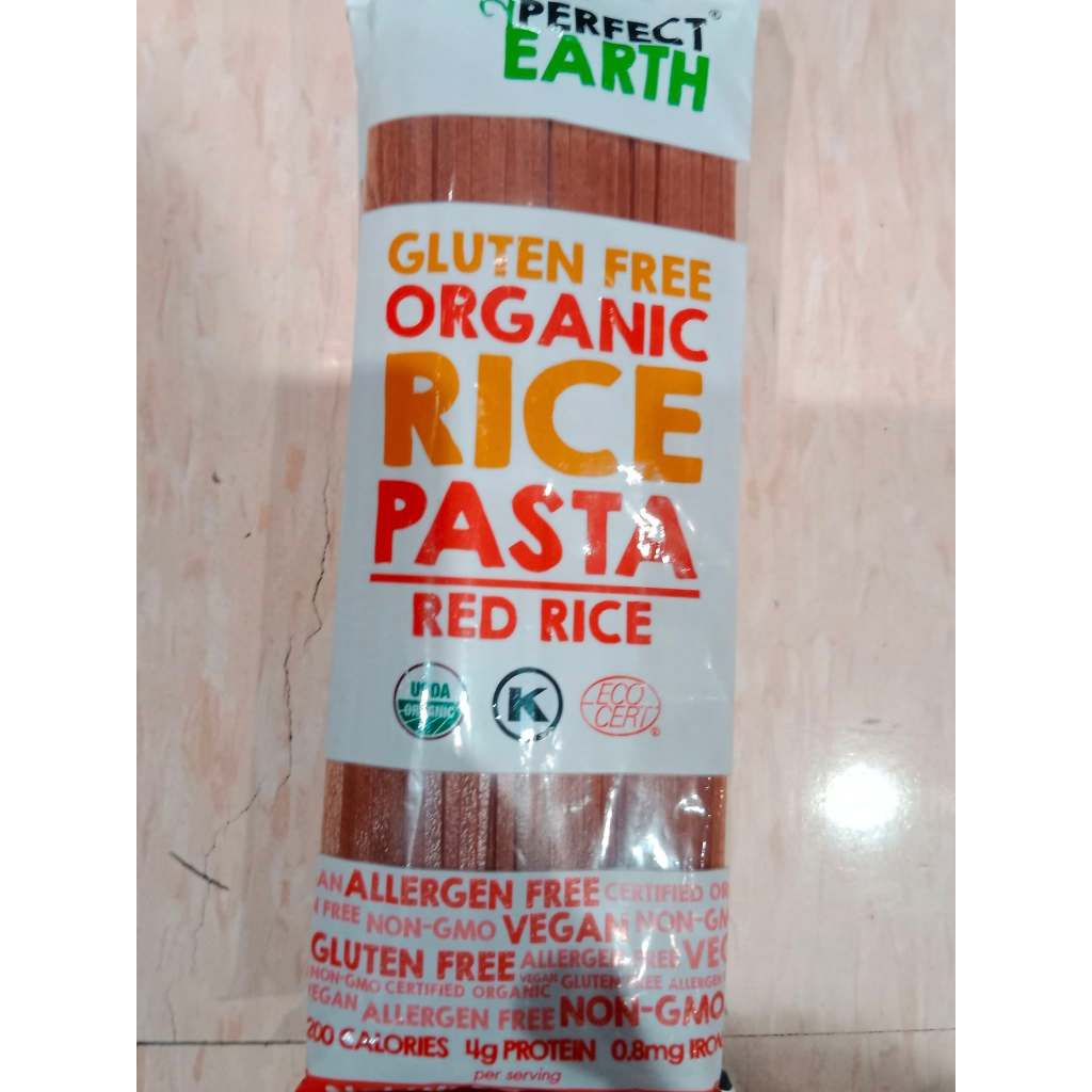 PERFECT EARTH Organic Gluten Free Rice Pasta RED RICE 225g