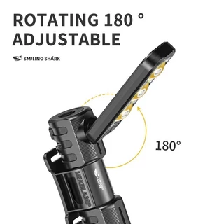 SmilingShark GZ5108 ไฟฉาย led ซัง ซุปเปอร์ไบร์ท แม่เหล็ก ไฟทำงาน พับได้ 180° ไฟหน้า 4โหมด Type-C ชาร์จใหม่ได้ กันน้ำสำหร