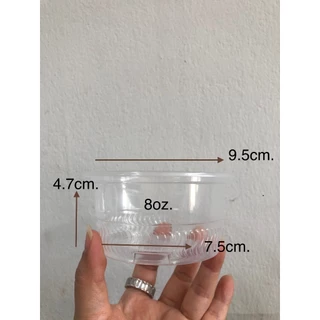 ถ้วยนึ่งPPขนาด8oz.ปาก95มม. บรรจุแถวล่ะ50ใบ ใช้นึ่งอาหารได้ ใช้ความร้อนได้ เช้าไมโครเวฟได้