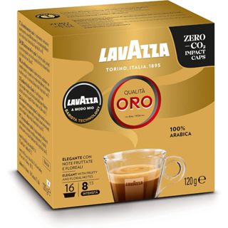 กาแฟลาวาซซา ควอลิต้า ออโร่ อา โมโด มิโอ 16 แคปซูล ความเข้ม 8…