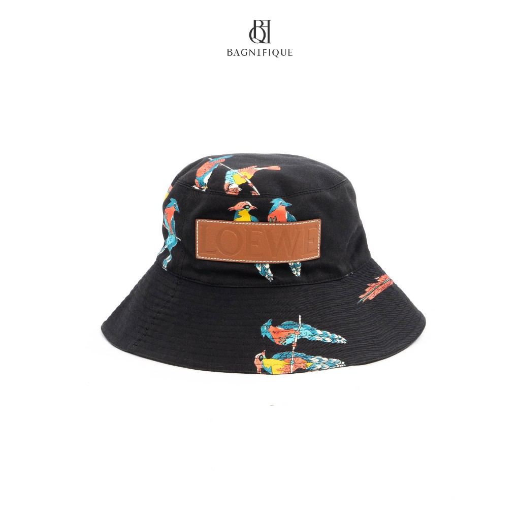 L O E W E BUCKET HAT 59 NAVY COTTON