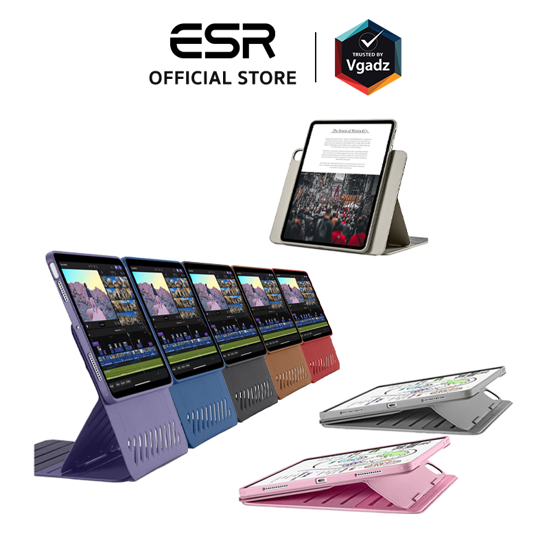 ESR เคสกันกระแทกสำหรับ iPad Air 11" " (1st/2024), Air 10.9" (5th/4th) / Air 13" (1st/2024) รุ่น Shift Magnetic