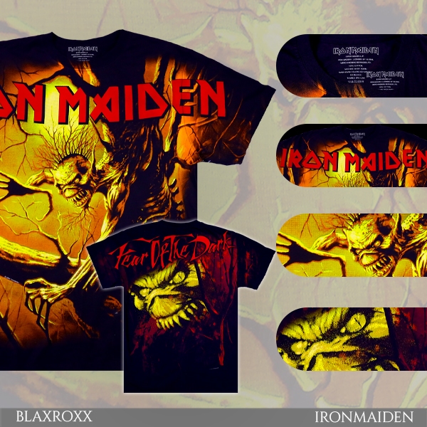 BLAXROXX | IRON MAIDEN® | [IRM0048] | เสื้อวง OVP สีจม | เสื้อยืดคอกลม แขนสั้น | สกรีนลายคมชัด ไม่หลุดลอก | Cotton100%