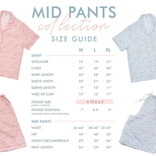 ชุดนอน sliptosleep - Camomile Mid Pants Set