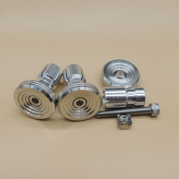 น็อตอุดปลายแฮนด์ 1คู่ ขนาด(สูง34mm x แกน17.4mm) ขายคู่ ปิดปลายแฮนด์มีเนียม CNC