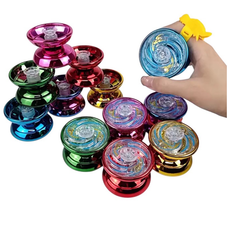 ของเล่น yoyoโยโย่ อลูมิเนียม 6 สี พร้อมสายคล้อง