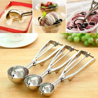 *พร้อมส่ง* ที่ตักไอศครีมสแตนเลส (3ขนาดให้เลือก) ช้อนตักไอติม ที่ขูดไอศครีม Ice Cream Scoop