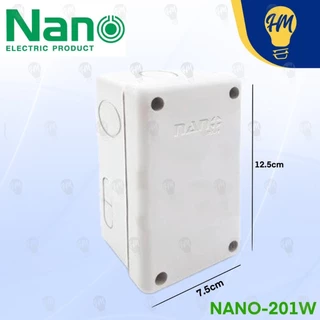 Nano กล่องกันไฟ รุ่น 201 2x4 สีขาว เหลือง ดำ