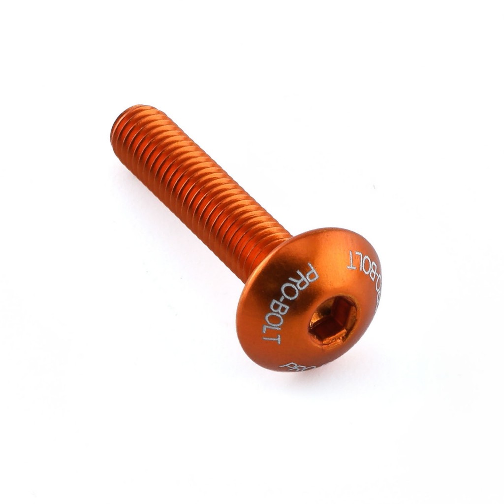 Pro-Bolt อลูมิเนียม หัวโดมสกรีนโลโก้  M5x12,16,20,25mm ราคา ถูกที่สุด ดีลบีเคเค แกลเลอรีภาพที่ 6