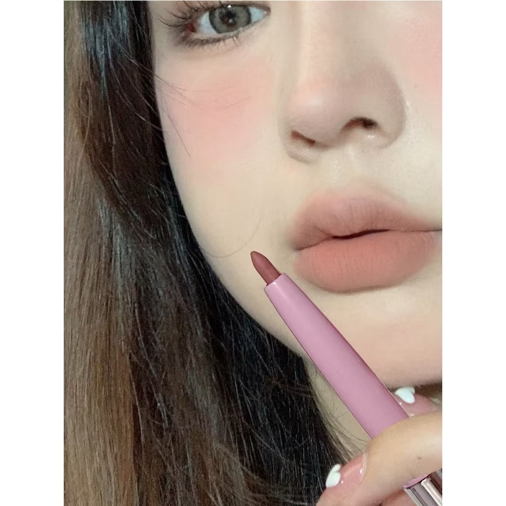 N469 Cappuvini ดินสอเขียนขอบปาก ลิปสติก เนื้อแมตต์ สองหัว พร้อมแปรงทาปาก เกลี่ยง่าย ติดทนนาน กันน้ำ - รูปที่ 6