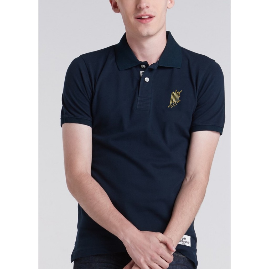 Rudedog เสื้อโปโล ชาย หญิง สีกรม รุ่น Race track (ราคาต่อตัว) – โปรปัง