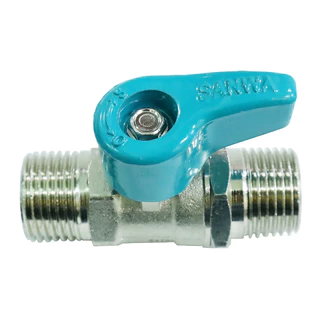 SANWA สต๊อปวาล์ว มินิบอลวาล์ว ซันวา 2 ทาง (ผผ.) 1/2 นิ้ว (4หุน) ซันวา Mini Ball Valve (MALE/MALE)