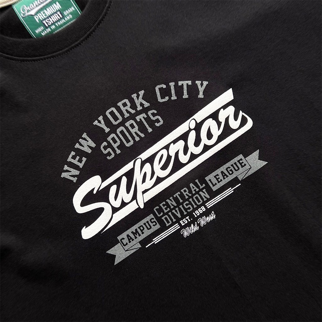 Grandness เสื้อยืดลายกราฟิก รุ่น GN237-38( สีดำ/สีเทา ) - รูปที่ 2