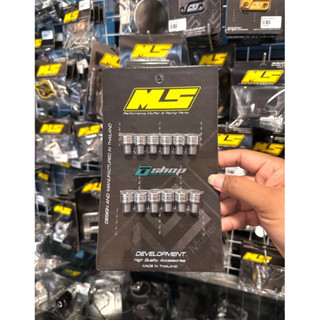 ชุดน๊อตสแตนเลสตัวสั้นสำหรับใส่กับอแดปเตอร์แปลงใส่แผ่นปิดดุมง…