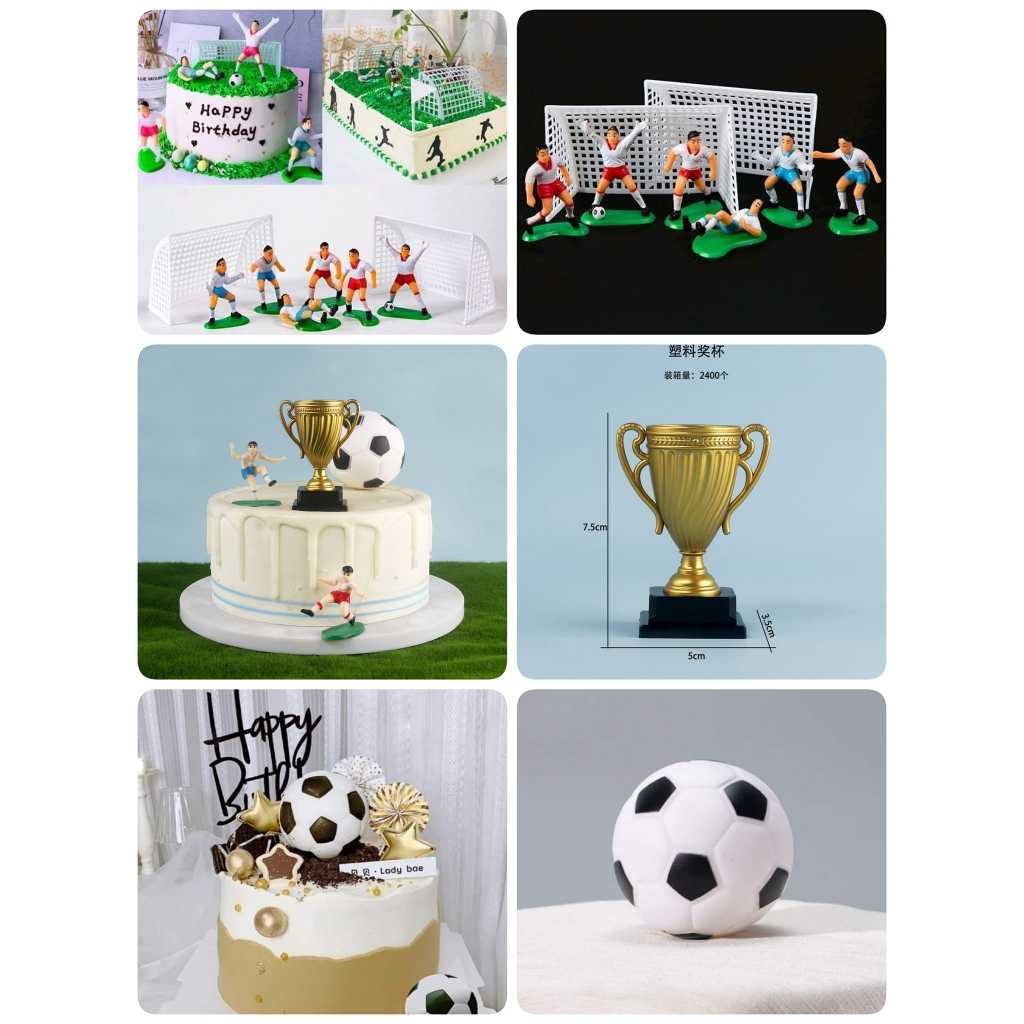 โมเดลทีมฟุตบอลแต่งเค้ก #โมเดลนักฟุตบอล #ฟุตบอล # ถ้วยรางวัล