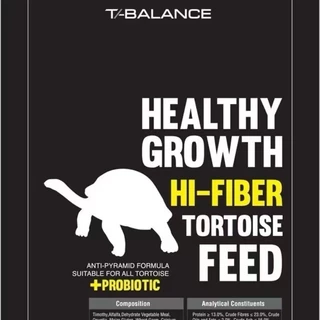 อาหารเต่าบก T-balance สูตรไฟเบอร์สูง+Probiotic (เม็ดปกติ) อาหารเต่าทีบาลานซ์ เหมาะกับเต่าบกทุกชนิด