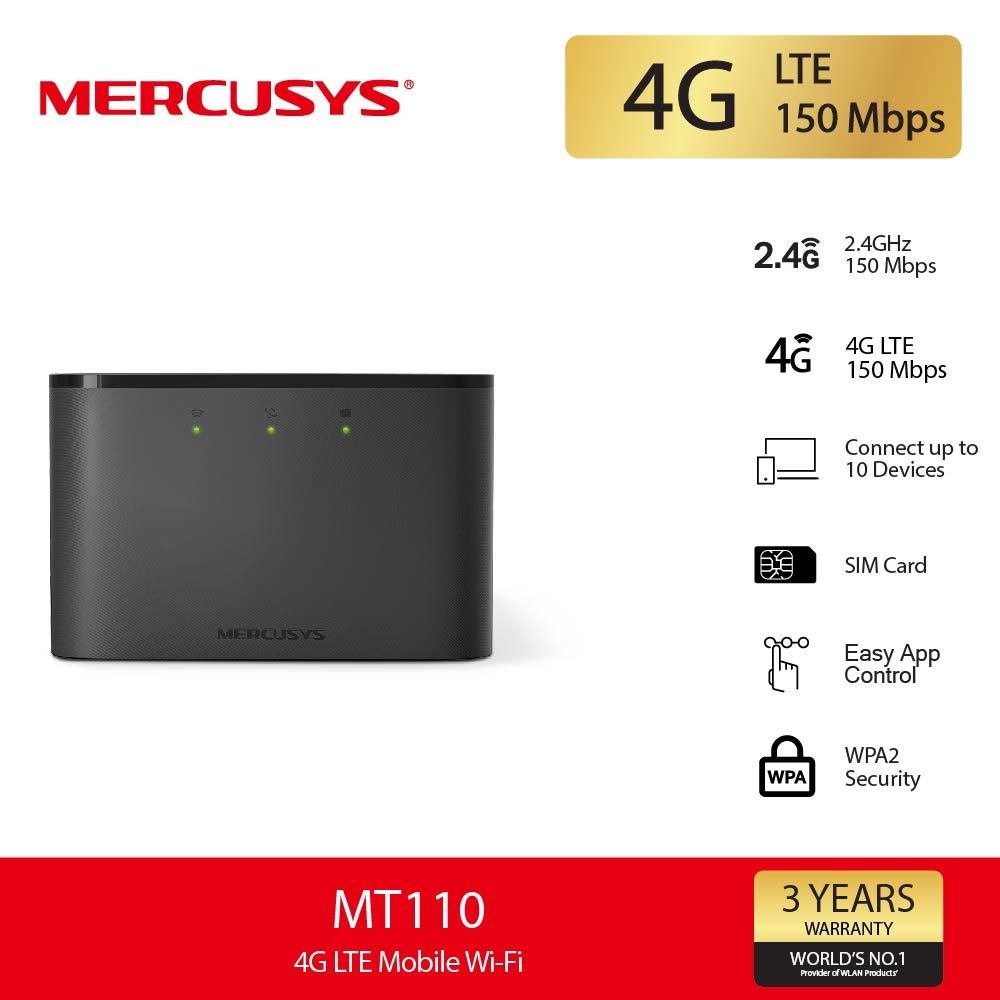 Mercusys MT110 4G LTE Mobile Wi-Fi