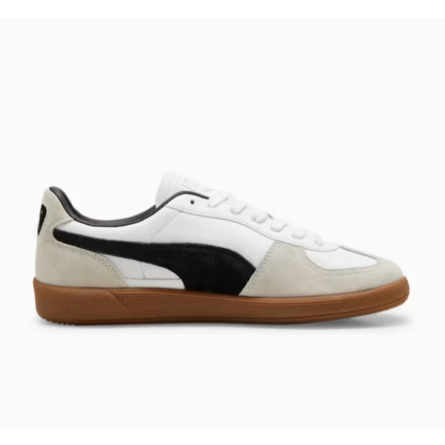 (ของแท้พร้อมส่ง) Puma Palermo Lth White-Vapor Gray-Gum ของแท้ 100% ผ่อนได้ พบไม่แท้ยินดีคืนเงิน