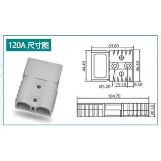 ปลั๊ก Anderson แจ็ค หัวต่อ คอนเน็คเตอร์ plug ขนาด 50A 80A 120A 175A 350A จำนวน 1 คู่ ทนกระแสสูง 600V สินค้าส่งตรงจากไทย