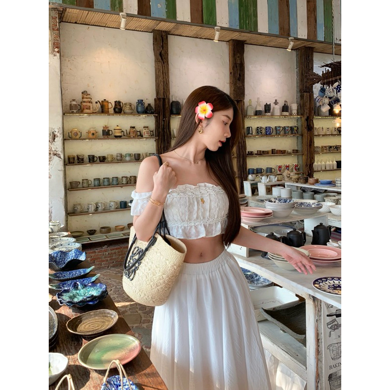 Lola skirt 790.- กระโปรงยาว ทรงพริ้ว มีซับใน ดีไซน์สวยใส่สบาย รูปที่ 3