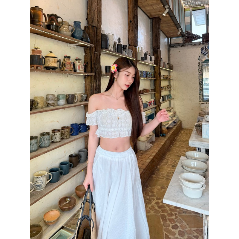 Lola skirt 790.- กระโปรงยาว ทรงพริ้ว มีซับใน ดีไซน์สวยใส่สบาย รูปที่ 5