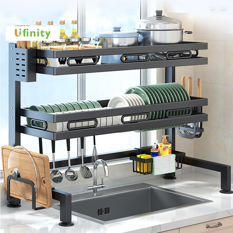 Lifinity ชั้นวางจาน ที่คว่ำจาน 120/105ซม ชั้นวางของในครัว