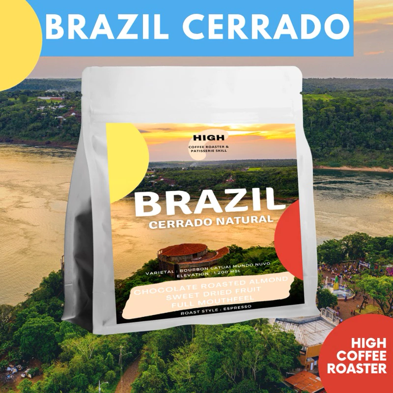 Brazil Cerrado Natural เมล็ดกาแฟ บราซิล