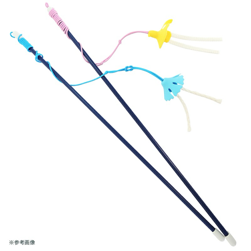 🇯🇵🇯🇵Petz Route รุ่นนกเหลือง+แมงกะพรุนฟ้า แบบซิลิโคนผสมเชือกกระดาษ สามารถขัดฟันหรือโรยแคทนิป