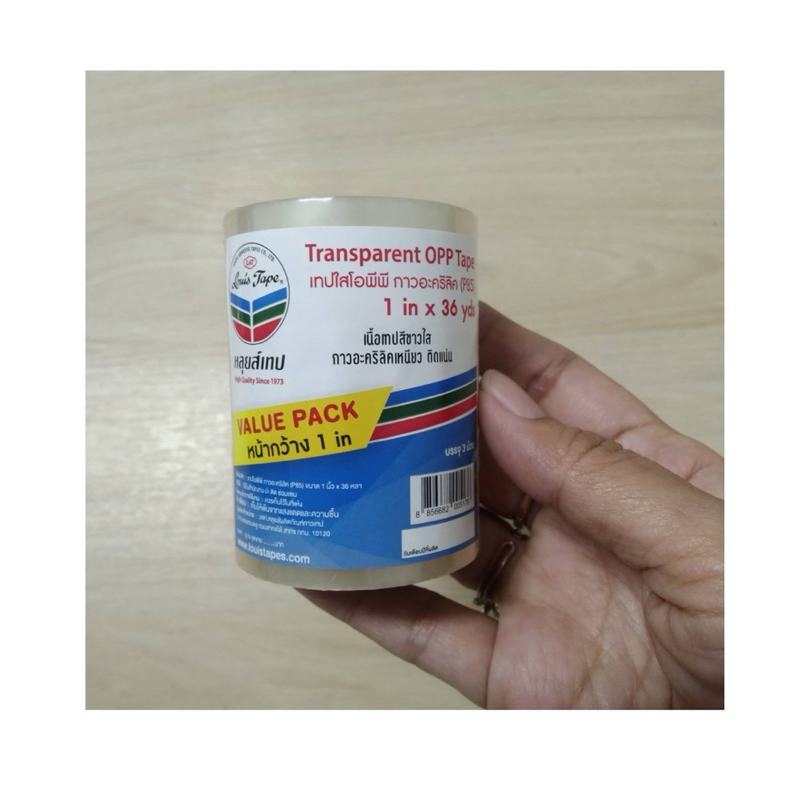 *ยกแถว* เทปใส Louis Tape ECO P85  (43 Micron ) (1/2 นิ้ว 12 มิล) แถว 6 ม้วน/ (1 นิ้ว 24 มิล) แถว 3 ม้วน/ ถูก ราคา ต่อแถว - รูปที่ 6