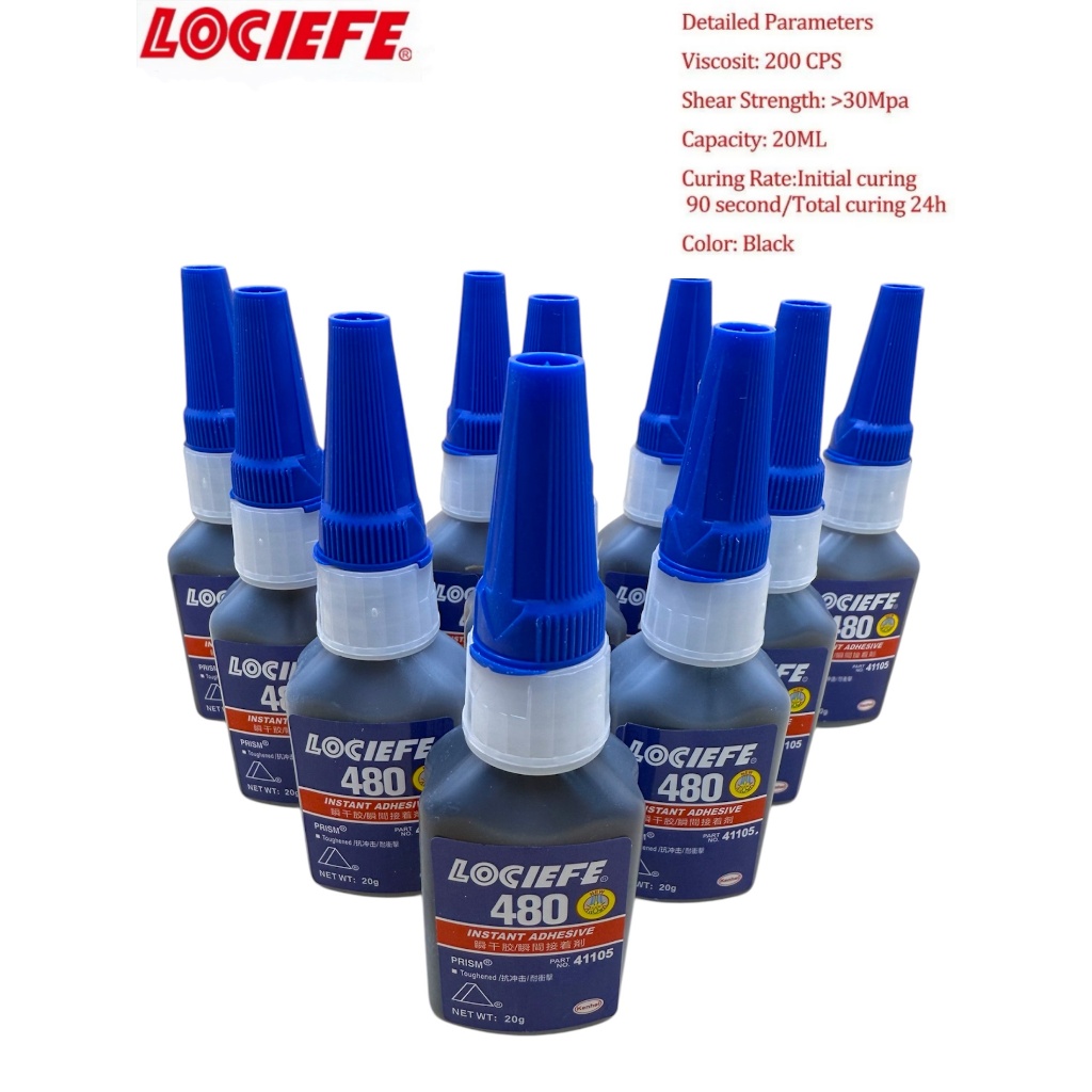 LOCTTLF เบอร์480 กาวอเนกประสงค์ กาวติดรองเท้า กาวติดพลาสติก สีดำ ยึดติดพลาสติก กาวติดโลหะ ขนาด 20g