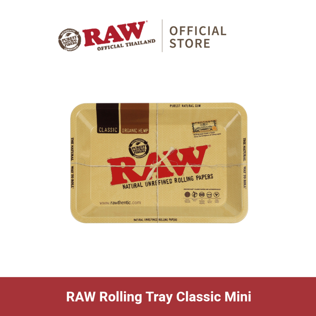 ถาด RAW Rolling Tray “Classic” – Mini ทำมาจากอะลูมิเนียมคุณภาพดี ทำความสะอาดง่ายใช้ได้ยาวนาน