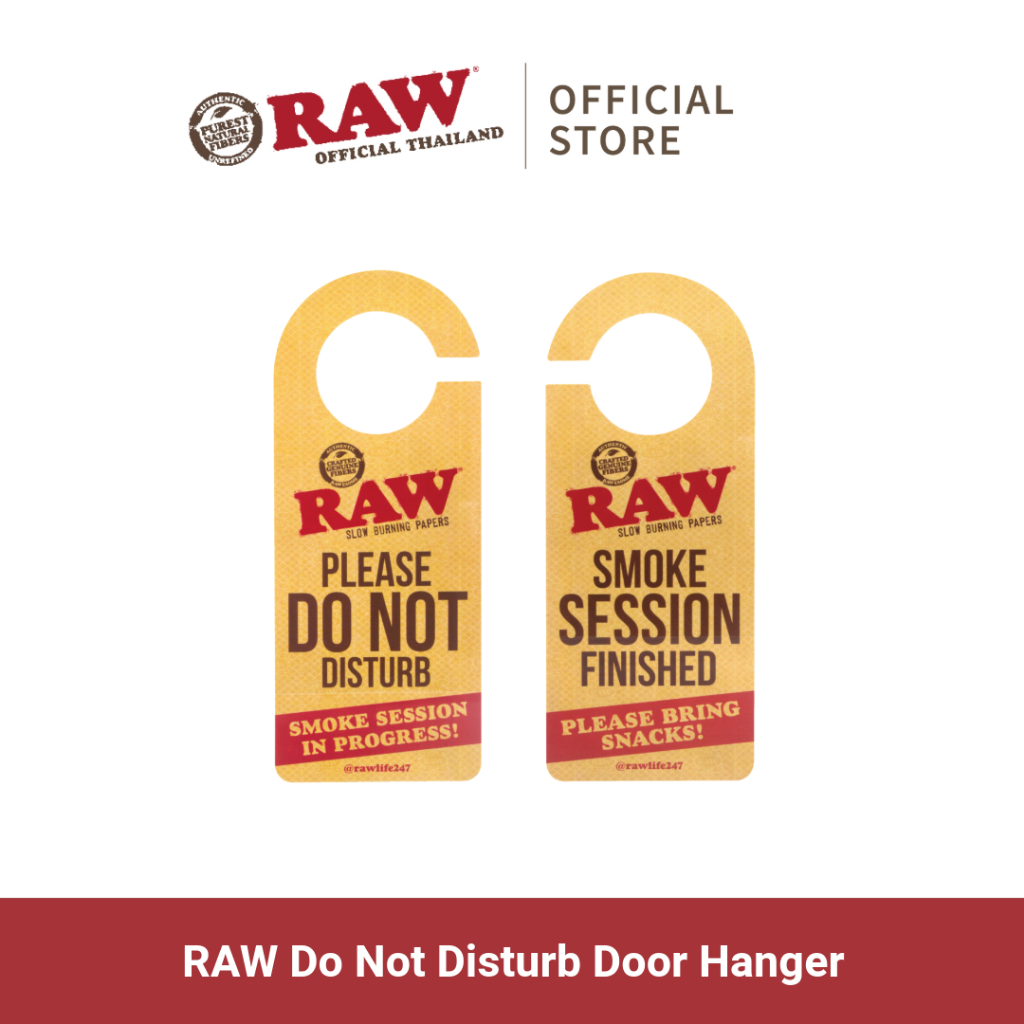 ป้าย RAW Do Not Disturb Door Hanger ป้ายเเขวนประตู ของสะสมสุดพิเศษจาก Raw Thailand