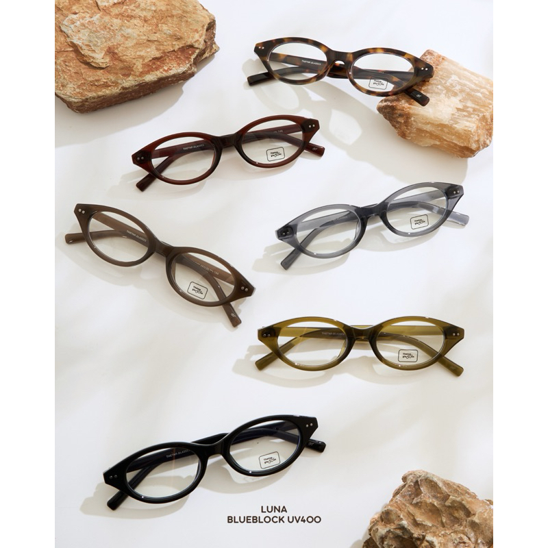 Thetnp แว่นรุ่น "Luna" แว่นกรองแสงสีฟ้า ป้องกันแสง uv400