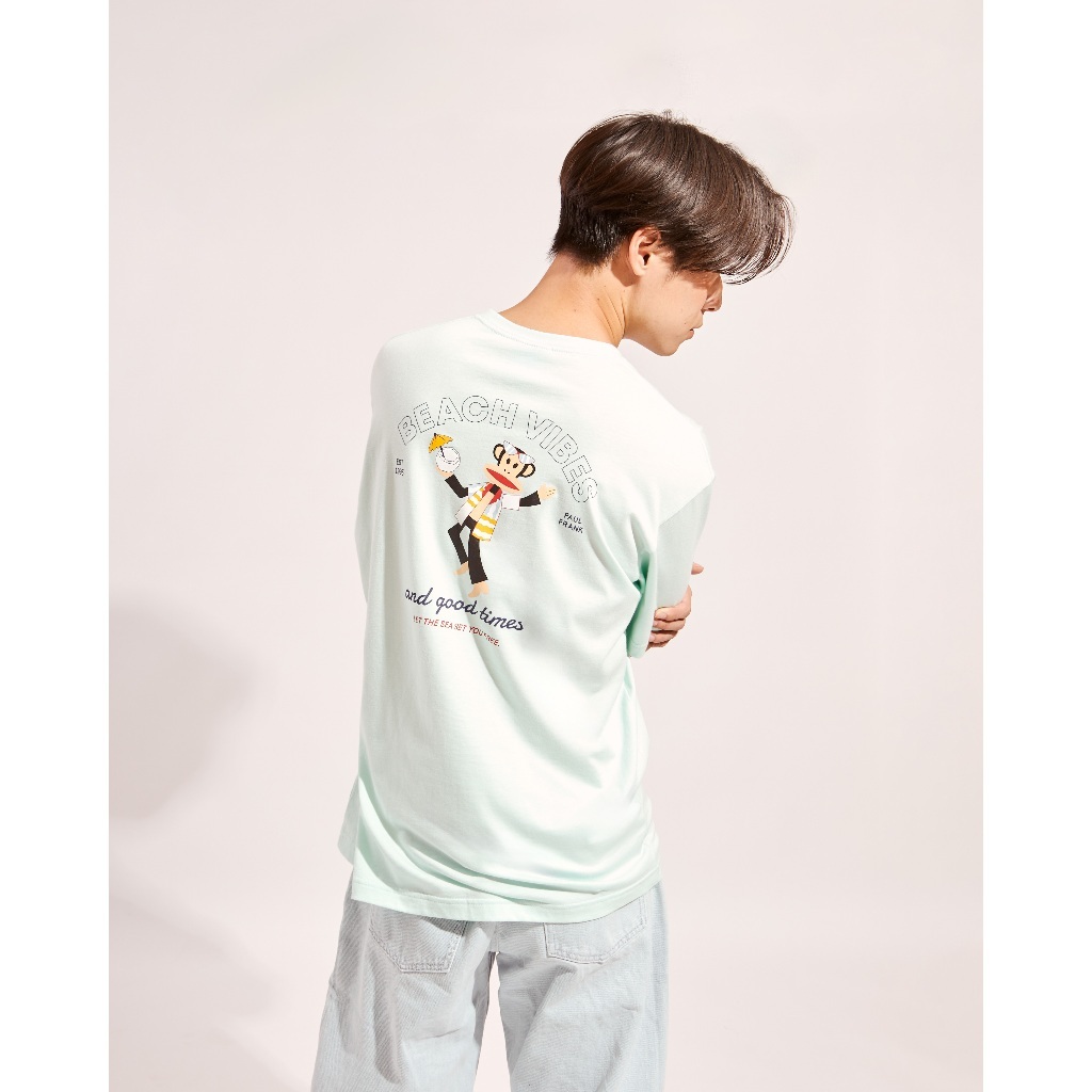 PAUL FRANK เสื้อยืด UNISEX BEACH VIBES WITH JULIUS SS TEE
